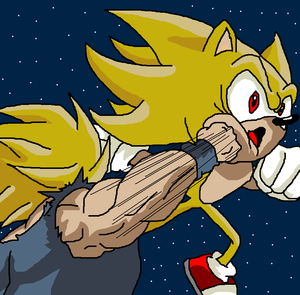  Super Saiyan গোকু vs Super Sonic