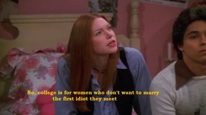  Donna and Kelso Speaking About College