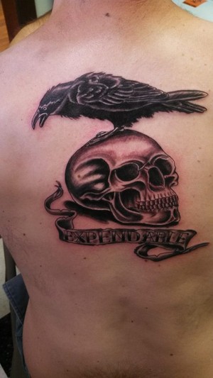 The Expendables fan tattoo