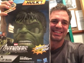 Mark Ruffalo with Hulk Mask 