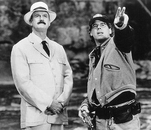 John Cleese (Dr Julien Plumford) and Stephen Sommers (Director)