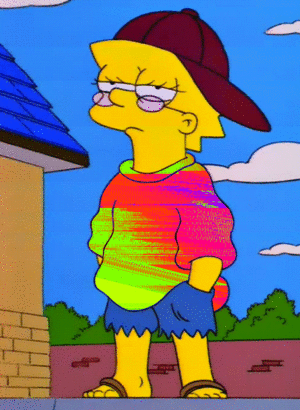 Lisa simpson colourful 