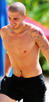  Sexy Max George Shirtless !!!