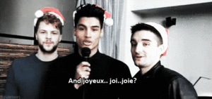 Jay , Siva and Tom Christmas hats