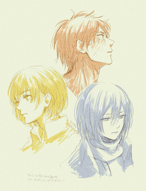  SNK (Eren,Armin,Mikasa)