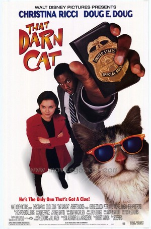  Movie Poster For The 1997 डिज़्नी Film, "That Darn Cat"