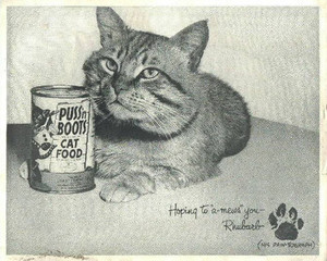  Advertisement For Puss 'N' Boots Cat thực phẩm