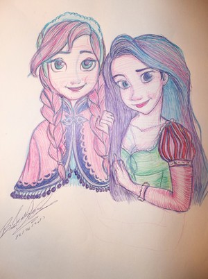  disneygirl7-Anna and Rapunzel