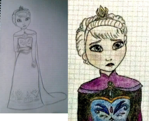Elsa drawing (finished)