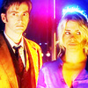 The Tenth Doctor with Rose Tyler