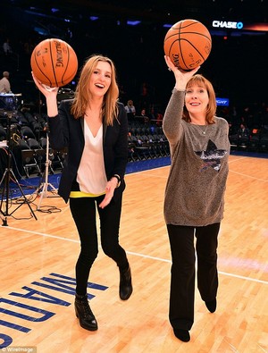  Cast of Downton Abbey at Knicks Game