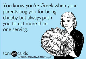  u know you're Greek...