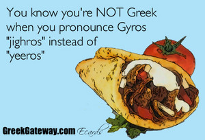  You know you're Greek...