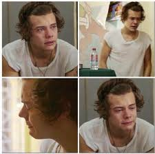 harry styles crying