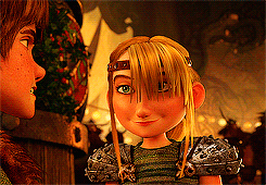 Astrid's smiles in Gift of the Night Fury