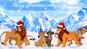  The Lion King Merry natal Happy Newyear