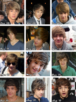  Liam's hair through the ages.