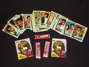  Michael Jackson Trading Cards With 3 Sticks Of Bubblegum