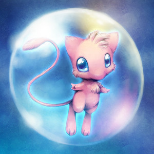 Baby Mew in bubble