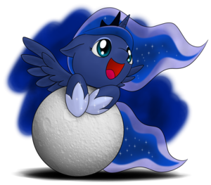  Princess Luna Holding the Moon