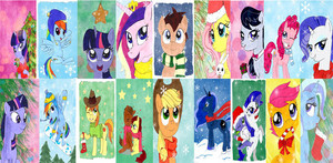  MLP Characters and Krismas