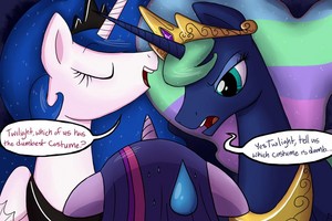  Celestia and Luna Switching Hair