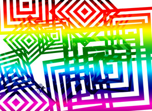  regenboog abstract
