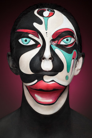  Amazing Face-Paintings Transform modelle Into The 2D Works Of Famous Artists da Valeriya Kutsan