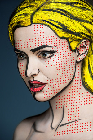  Amazing Face-Paintings Transform Models Into The 2D Works Of Famous Artists kwa Valeriya Kutsan