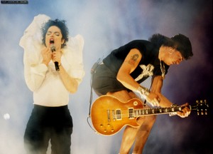 Slash and MJ
