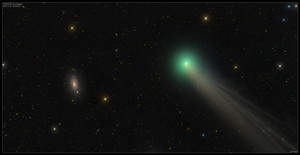  Comet Lovejoy and Galaxy M63