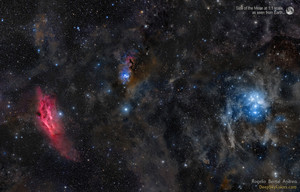 The California Nebula and the Pleiades