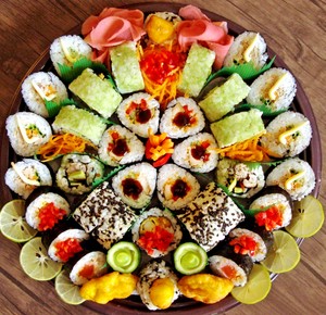  sushi platter, đĩa, plate
