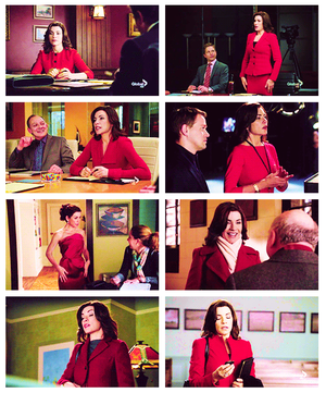  alicia florrick the woman in the red