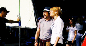  Gwyneth Paltrow and Robert Downey Jr in Iron Man 3 Unmasked