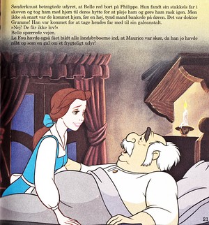  Walt ডিজনি Book প্রতিমূর্তি - Princess Belle & Maurice