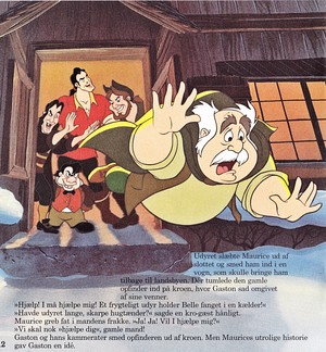  Walt Дисней Book Обои - The Townspeople, Gaston, Le Fou & Maurice