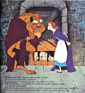  Walt ডিজনি Book প্রতিমূর্তি - The Beast, Maurice & Princess Belle