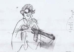  Walt ডিজনি Sketches - Madame Medusa