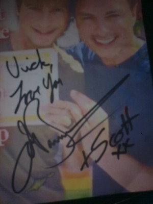  John and Scott signature to me today!