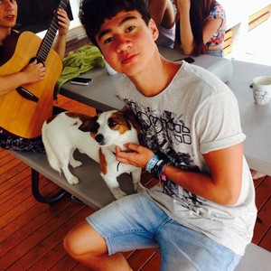 Calum and his dog