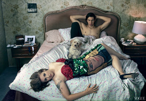 Adam Driver and Lena Dunham// Vogue Magazine