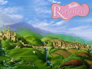  Барби as Rapunzel Poster