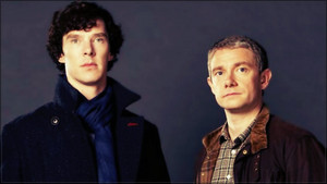  Benedict and Martin in Sherlock