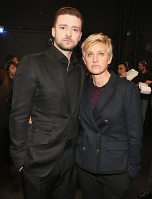  JT and Ellen at People's Choice awards 2014 (Jan 8th)