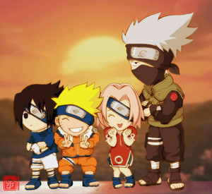  Kakashi, Naruto, Sasuke and Sakura