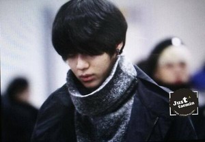 140118 Taemin on the way to SHINee festival in Beijing 