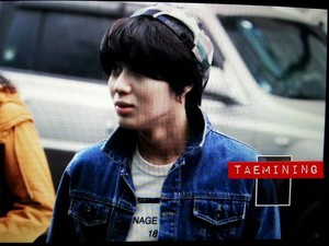  140120 Taemin on the way to record KBS Immortal Song 2
