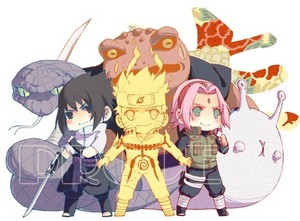 Sasuke, Naruto and Sakura