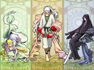 The Three Legendary Tsunade, Jiraya and Orochimaru